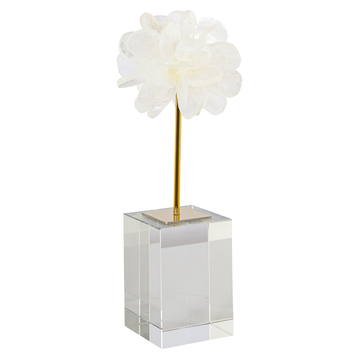 Decorative object Eline white large