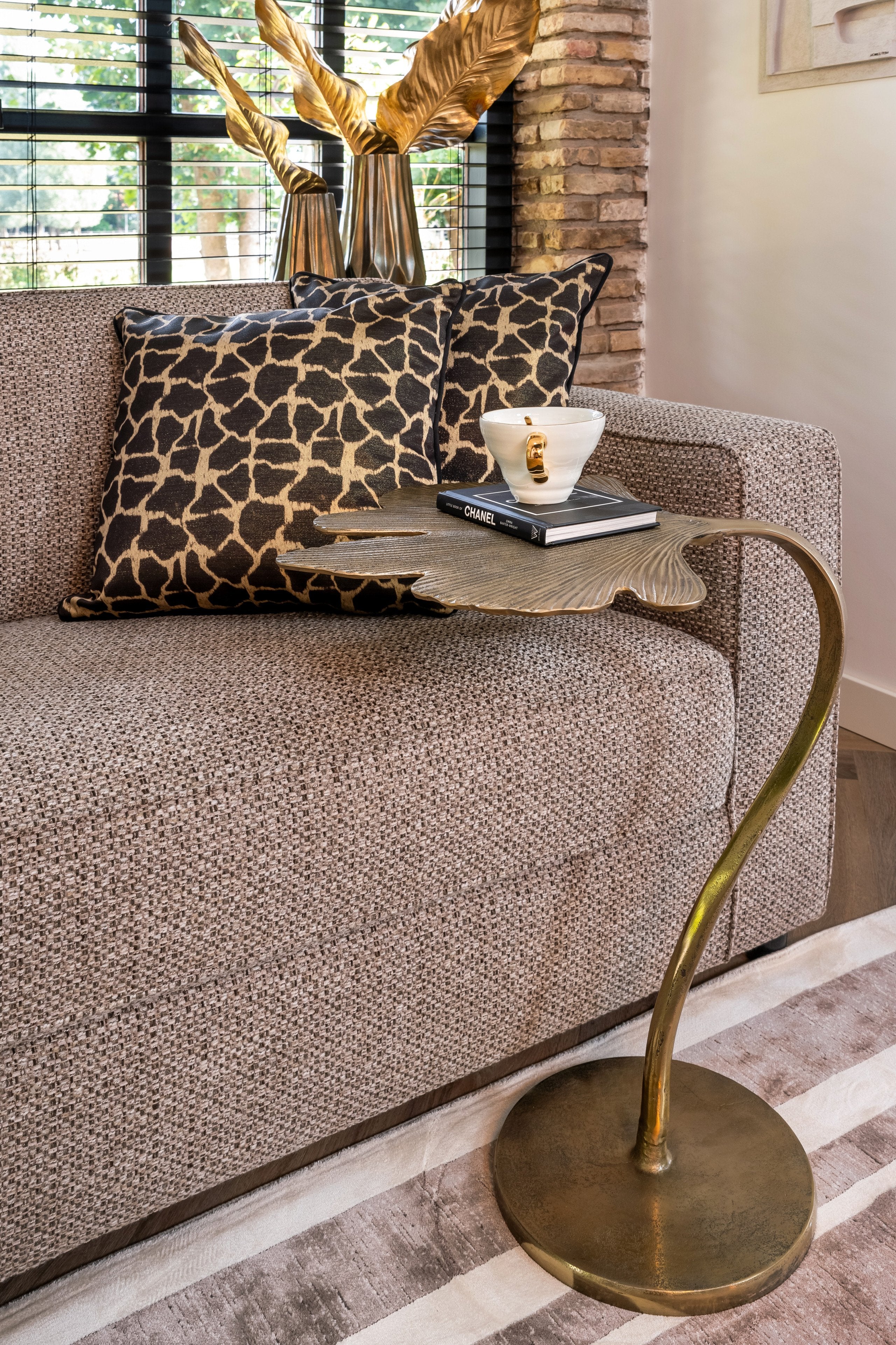 End table June brushed gold