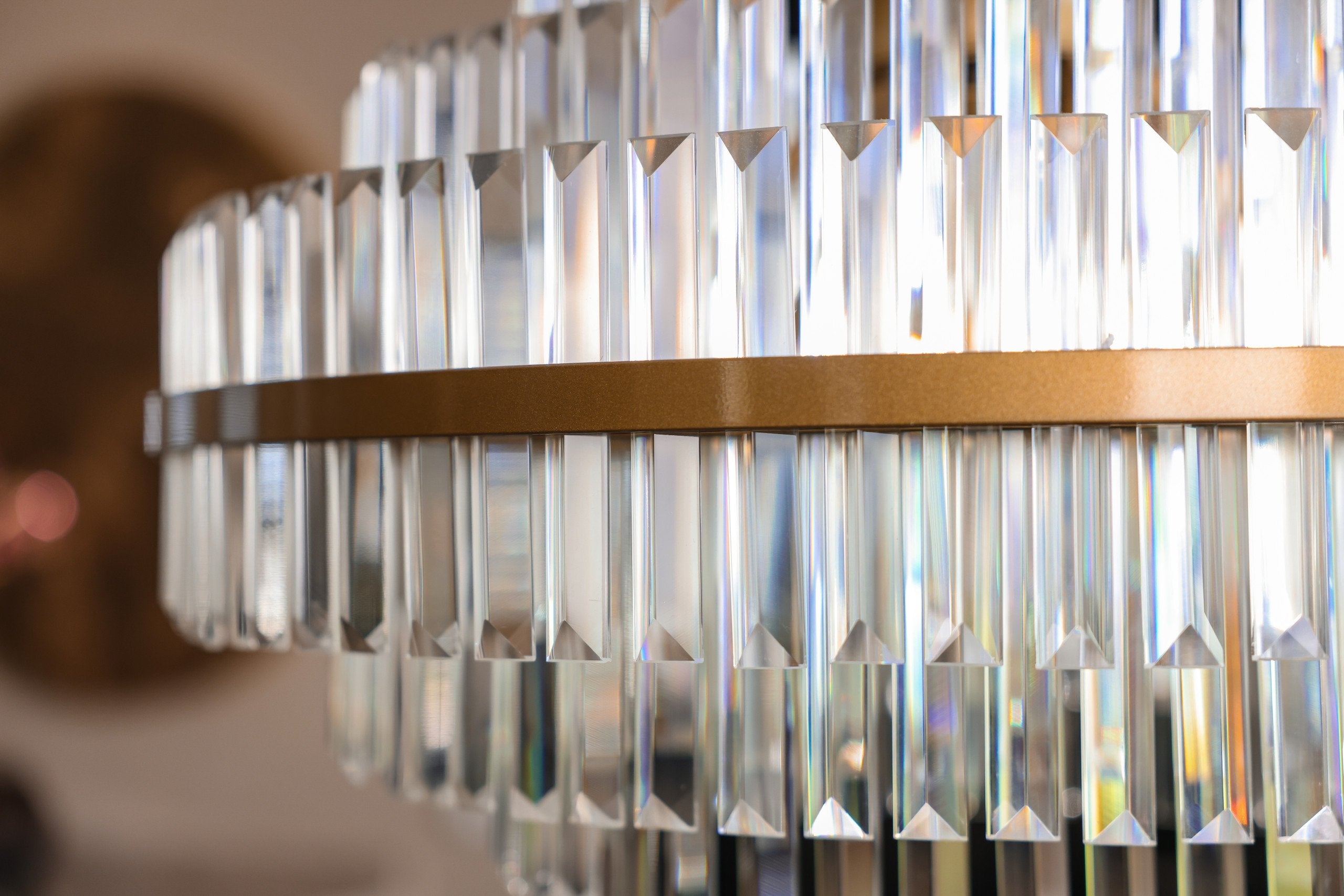 Chandelier Desire brushed gold large