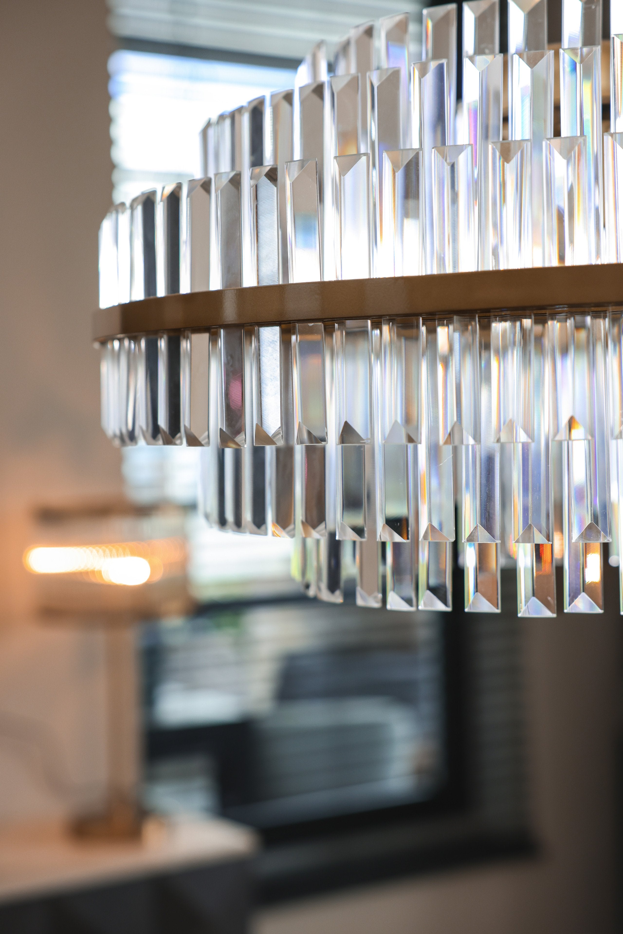 Chandelier Desire brushed gold large