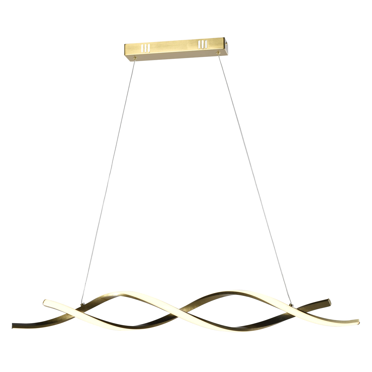 Chandelier Lorine brushed gold