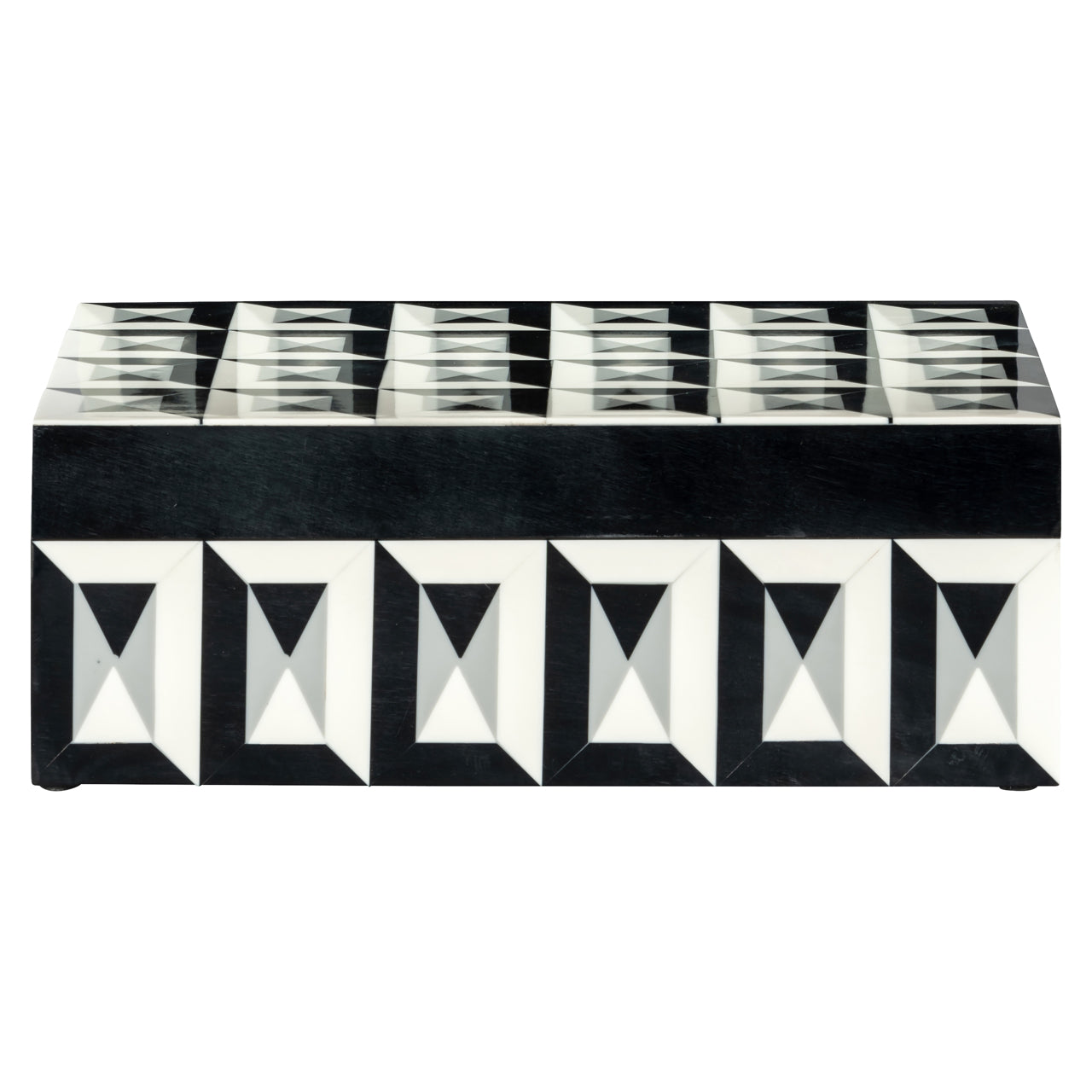 Storage box Licia black/white large
