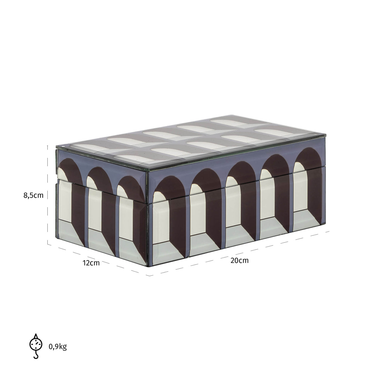 Storage box Vaya black small