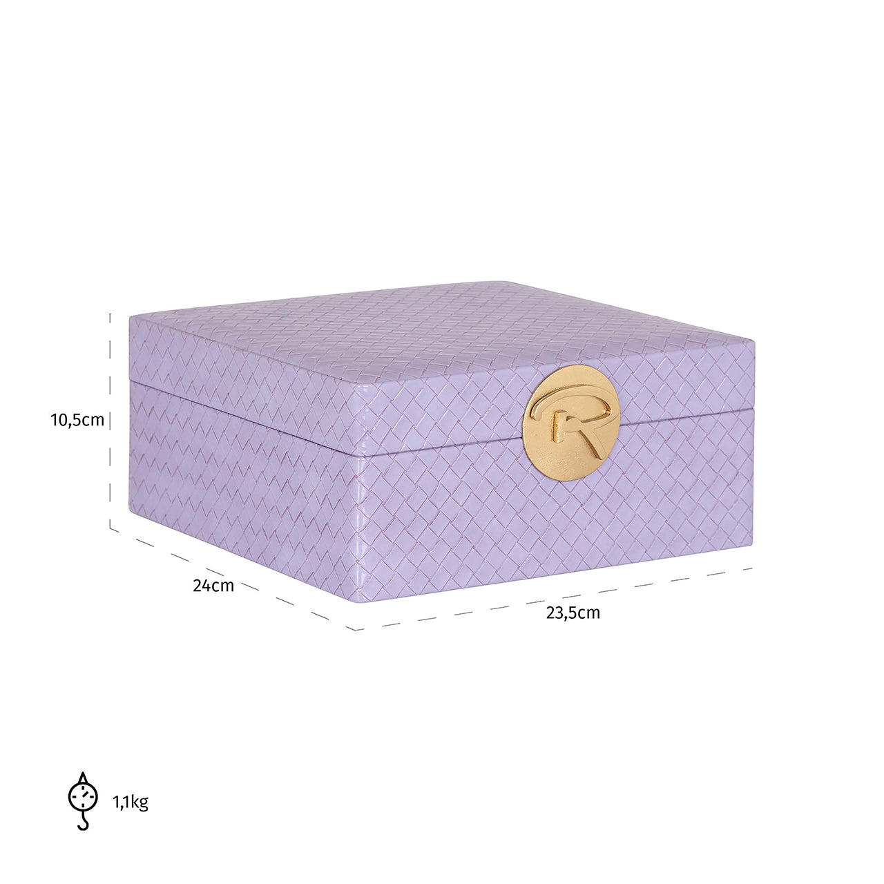 Jewellery box Joelle big (Purple)