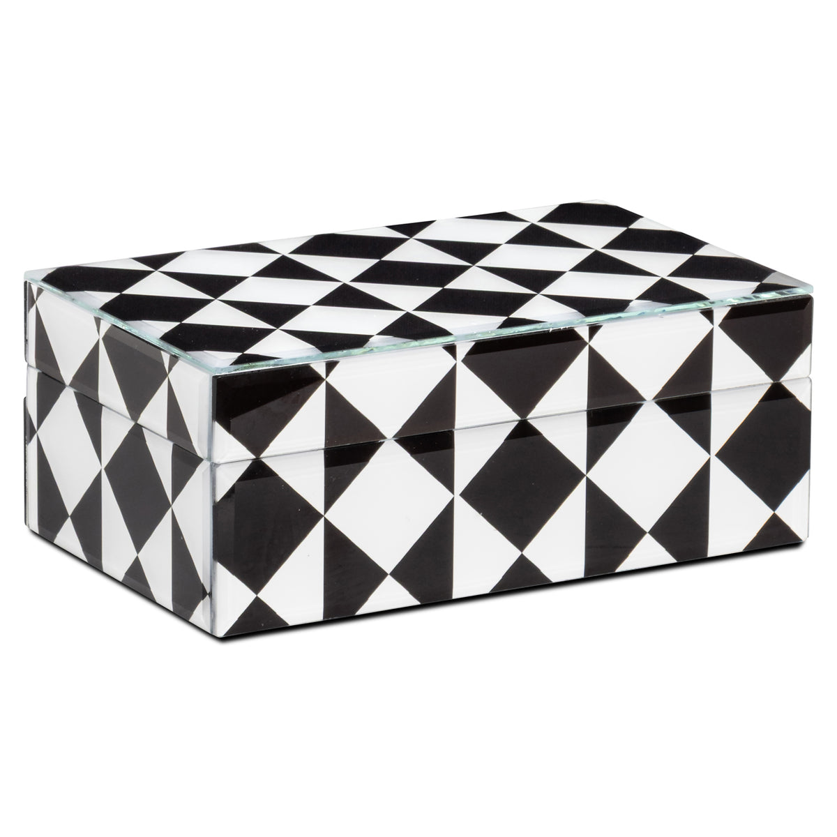 Storage box Silas black/white small