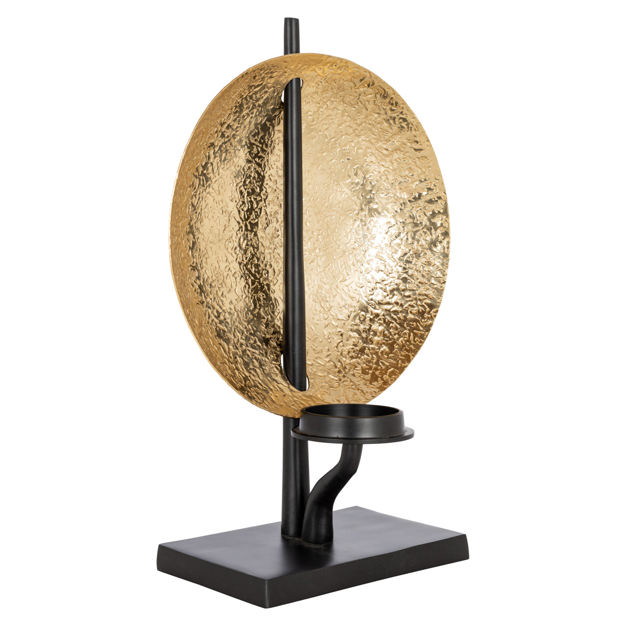 Candle holder Chayra black/gold