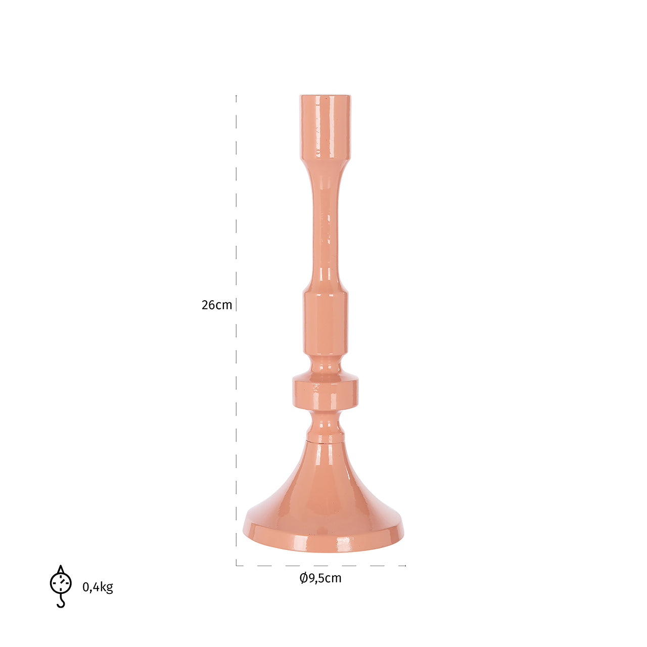 Candle holder Kyra small (Pink)