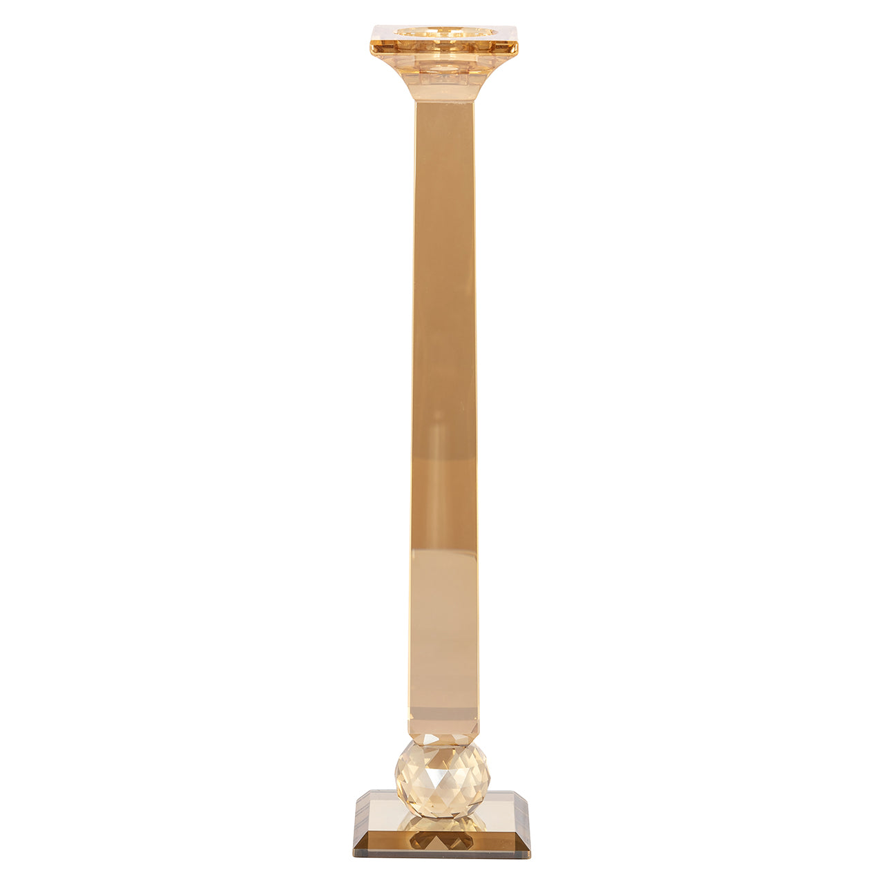 Candle holder Milou amber large