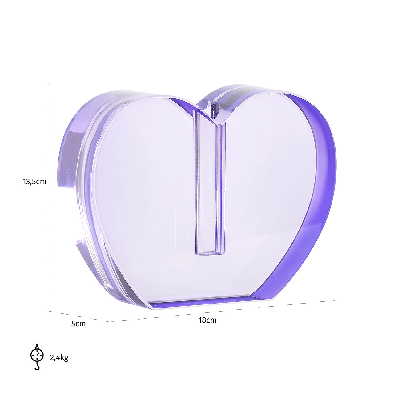 Candle holder Tanna (Purple)