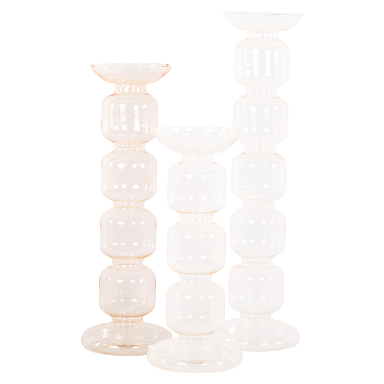 Candle holder Rabia amber medium