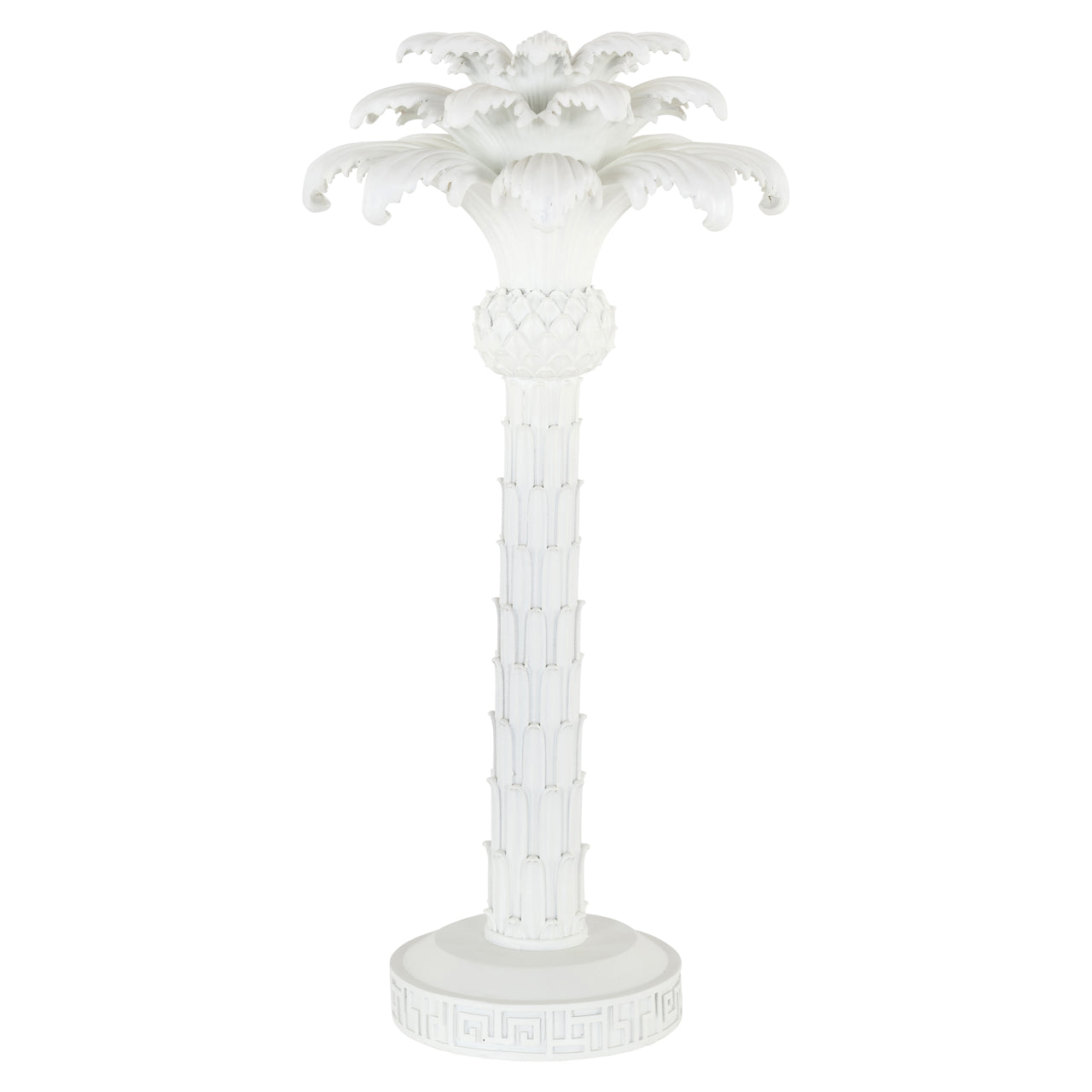 Candle holder Palma white large