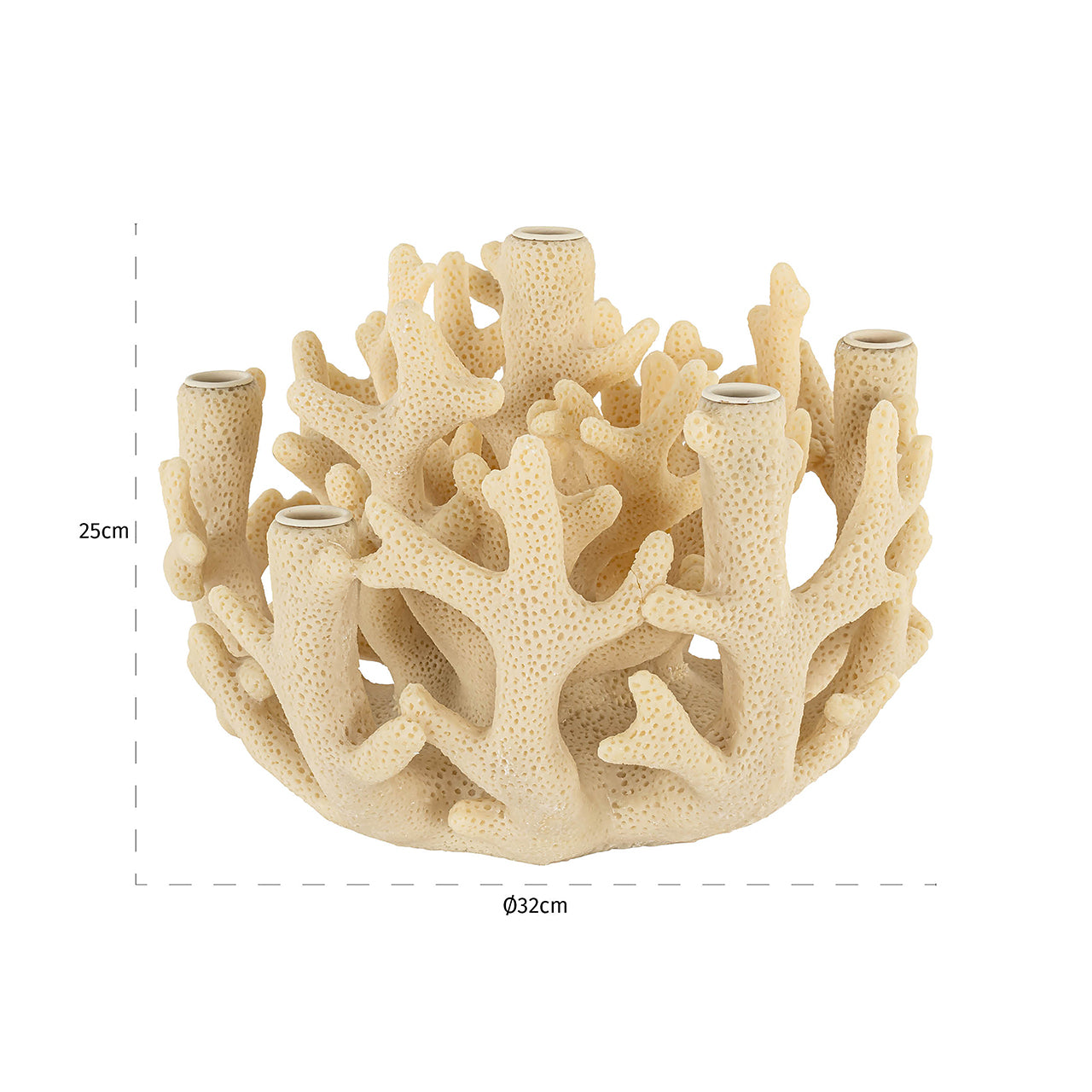 Candle holder Clarice (White)