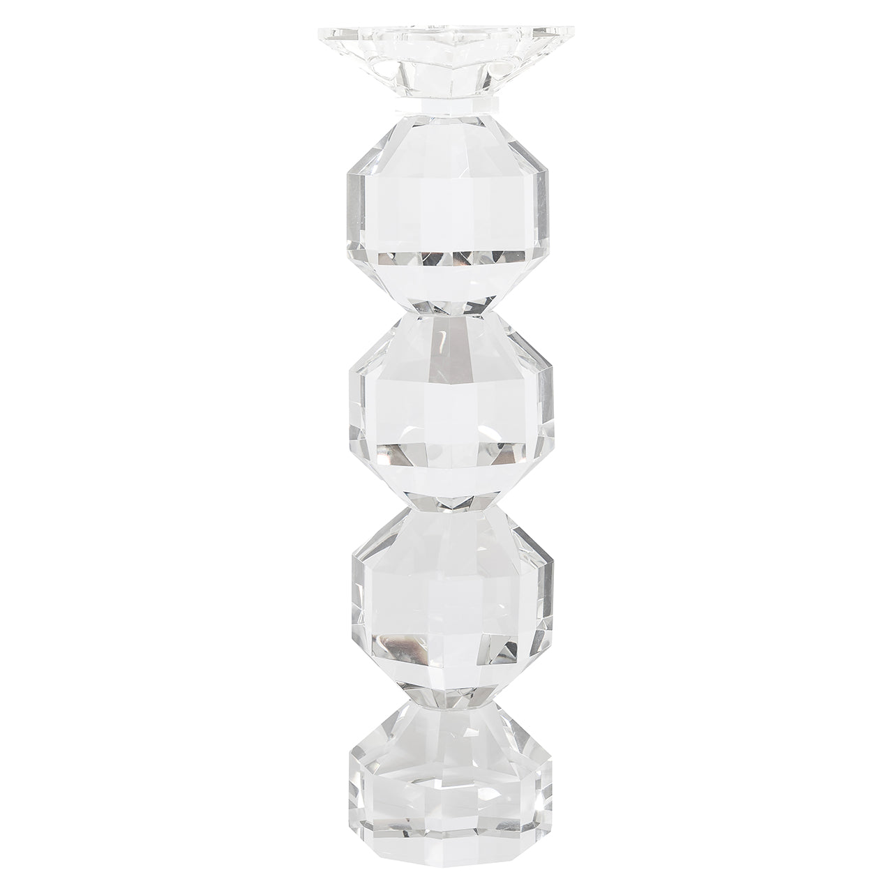 Candle holder Safia big (Clear transparent)