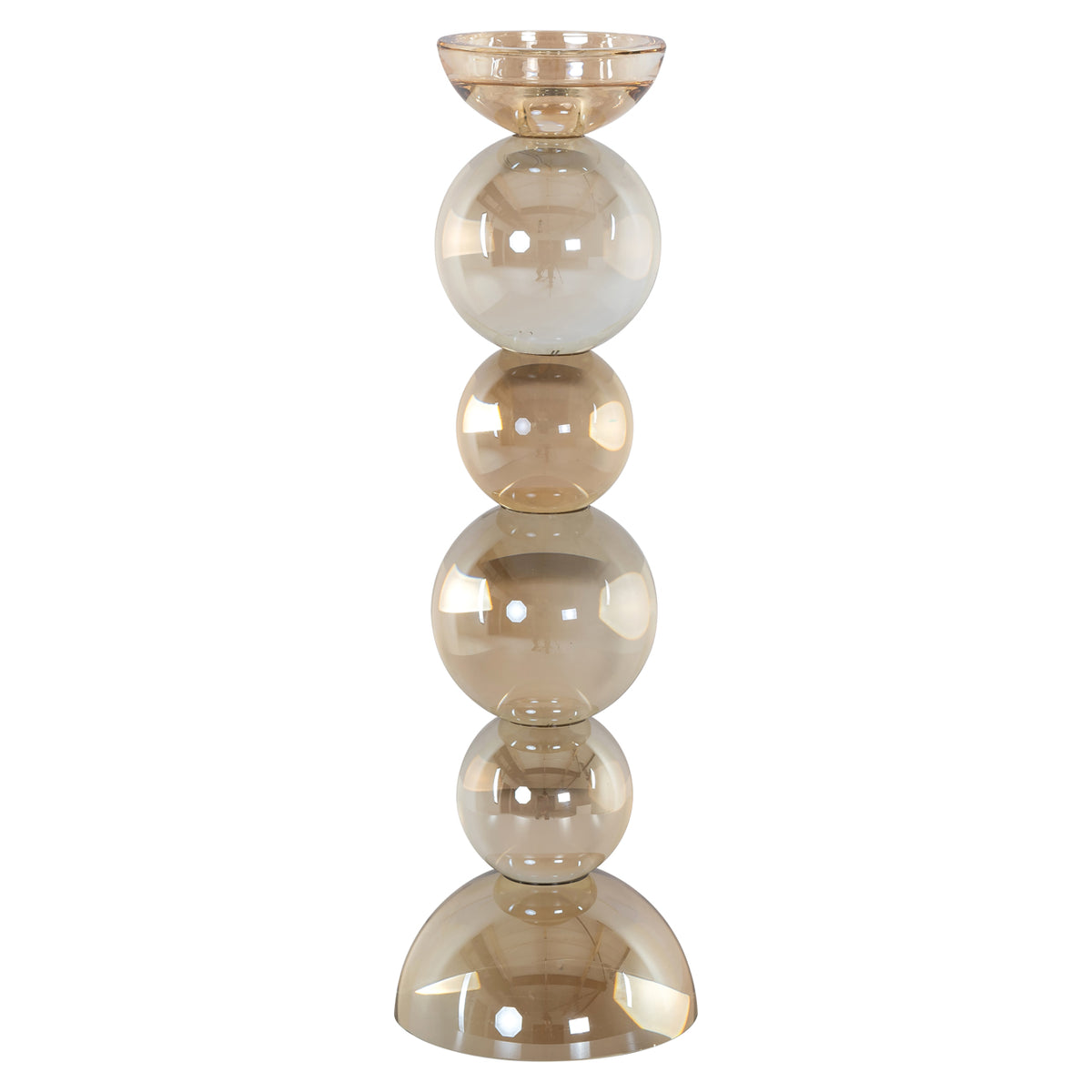 Candle holder Emie brown large