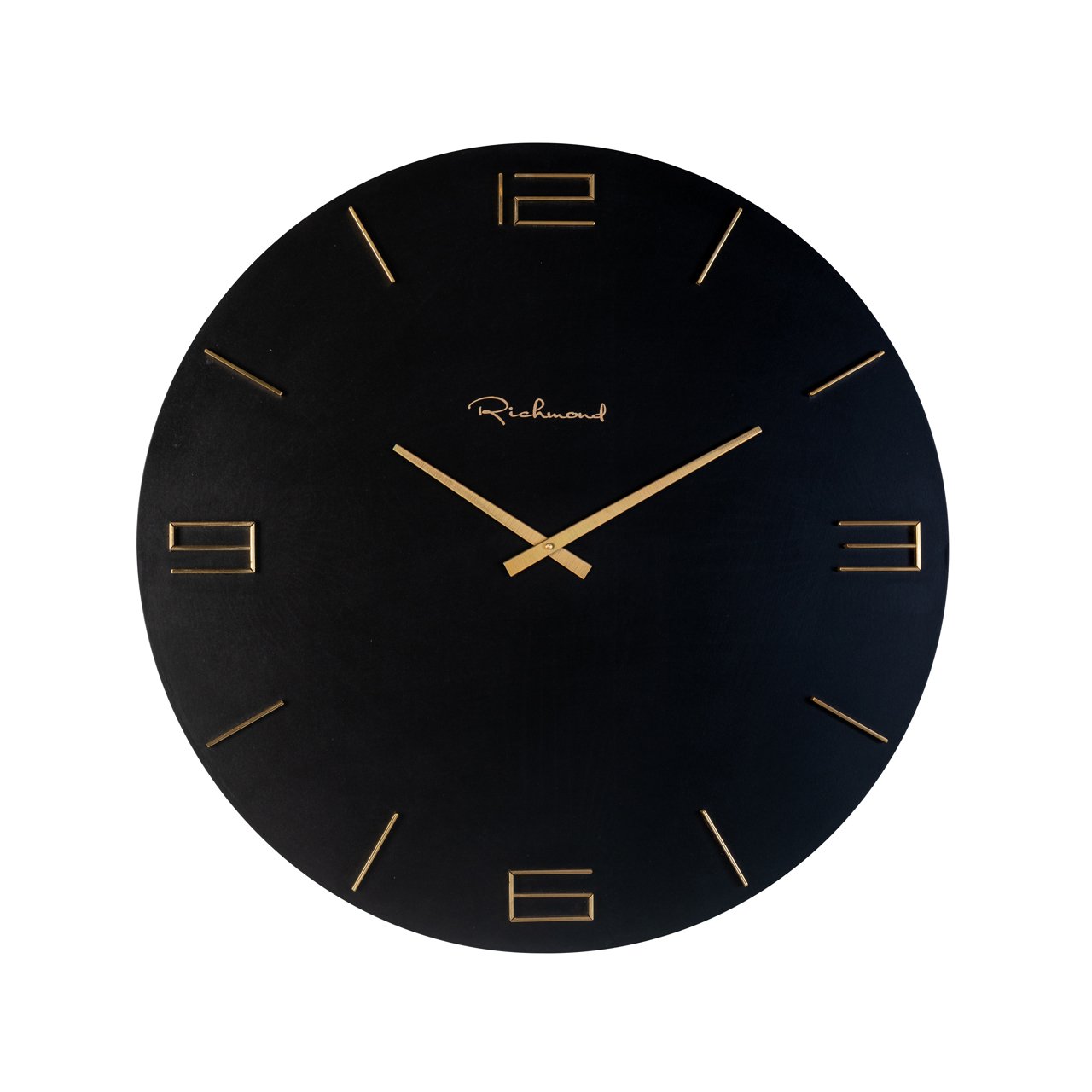 Clock Byram black/gold