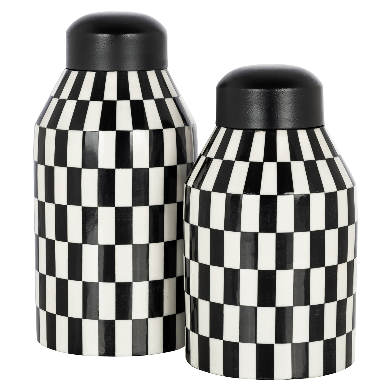 Storage box Malou black/white large