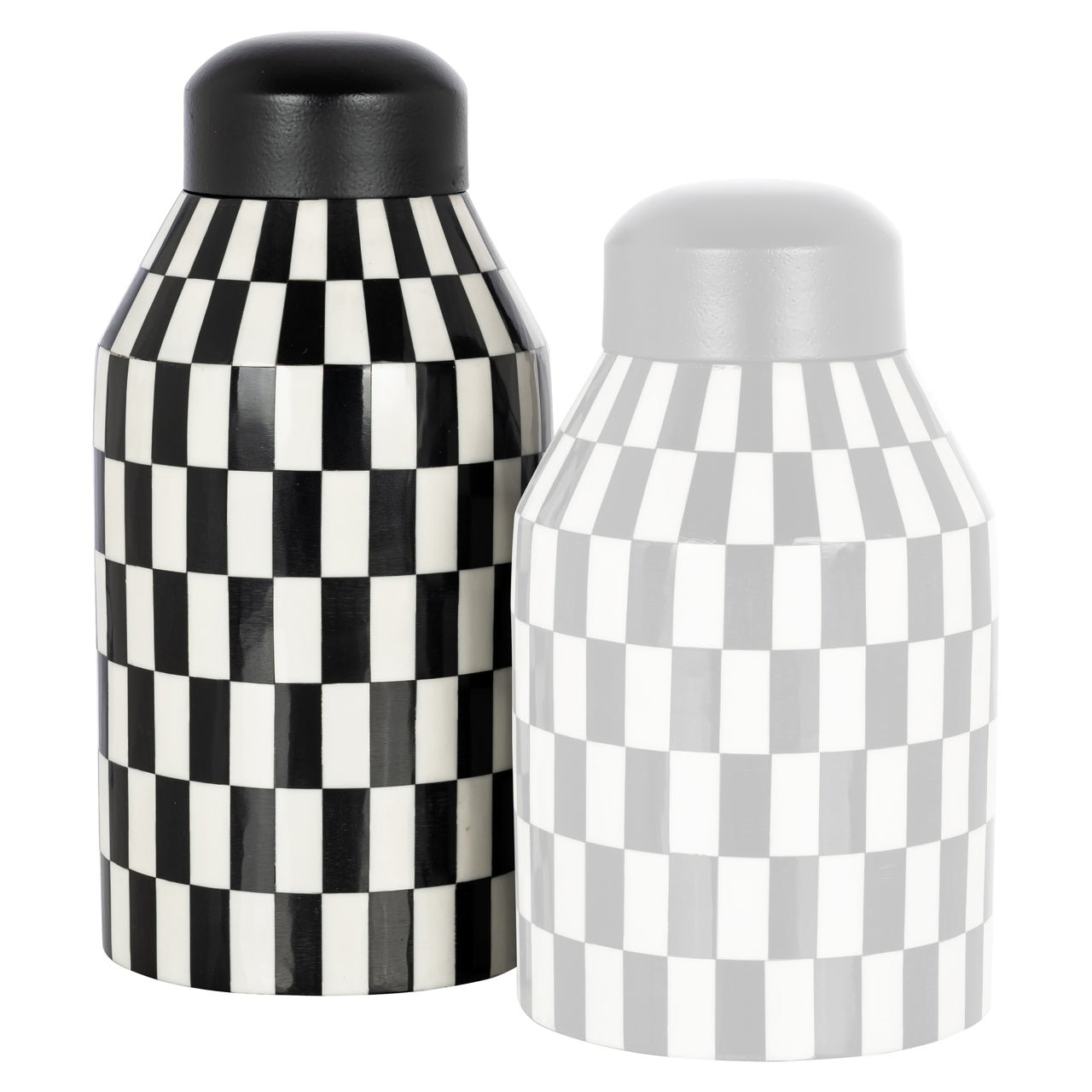 Storage box Malou black/white large