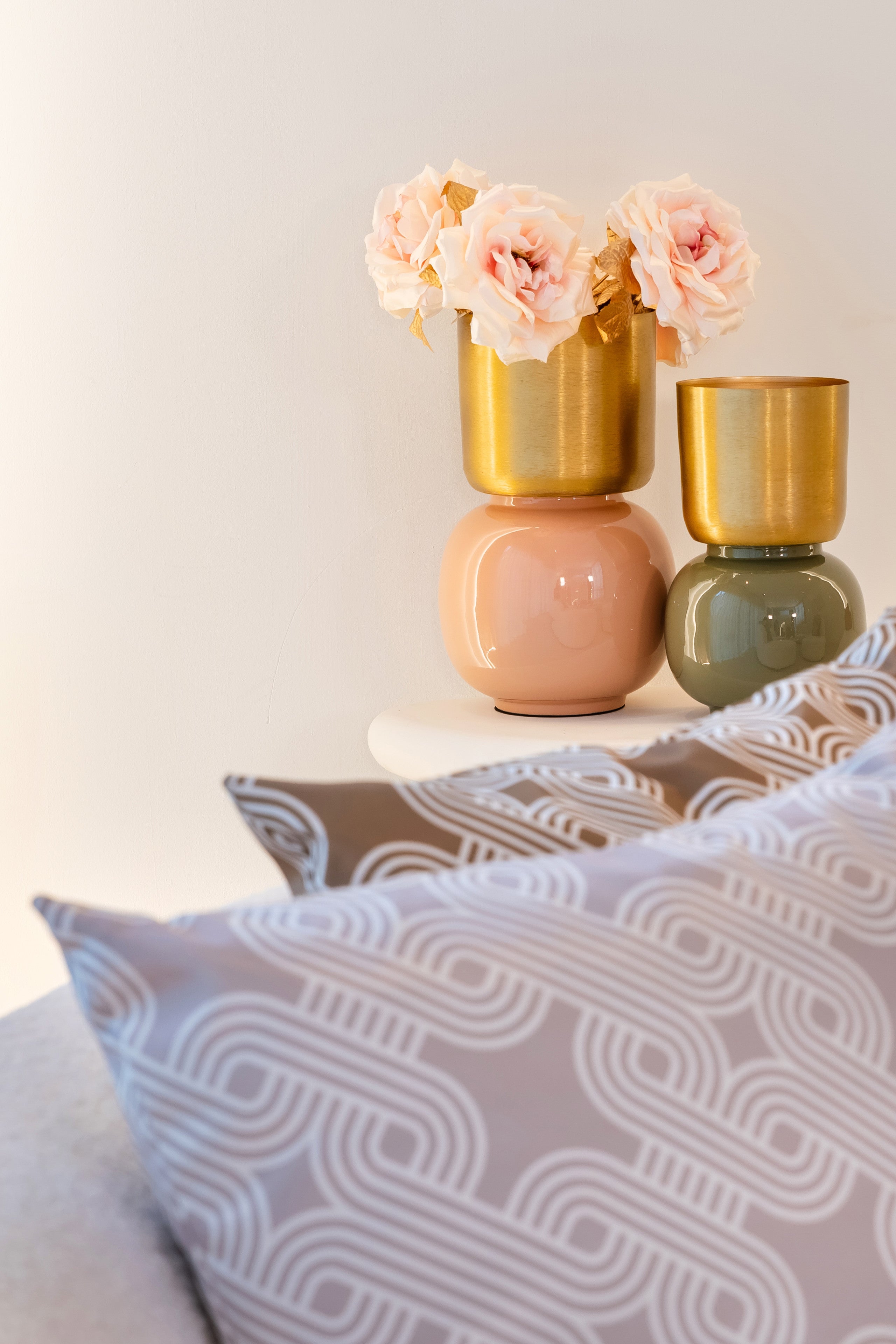 Vase Calla brushed gold