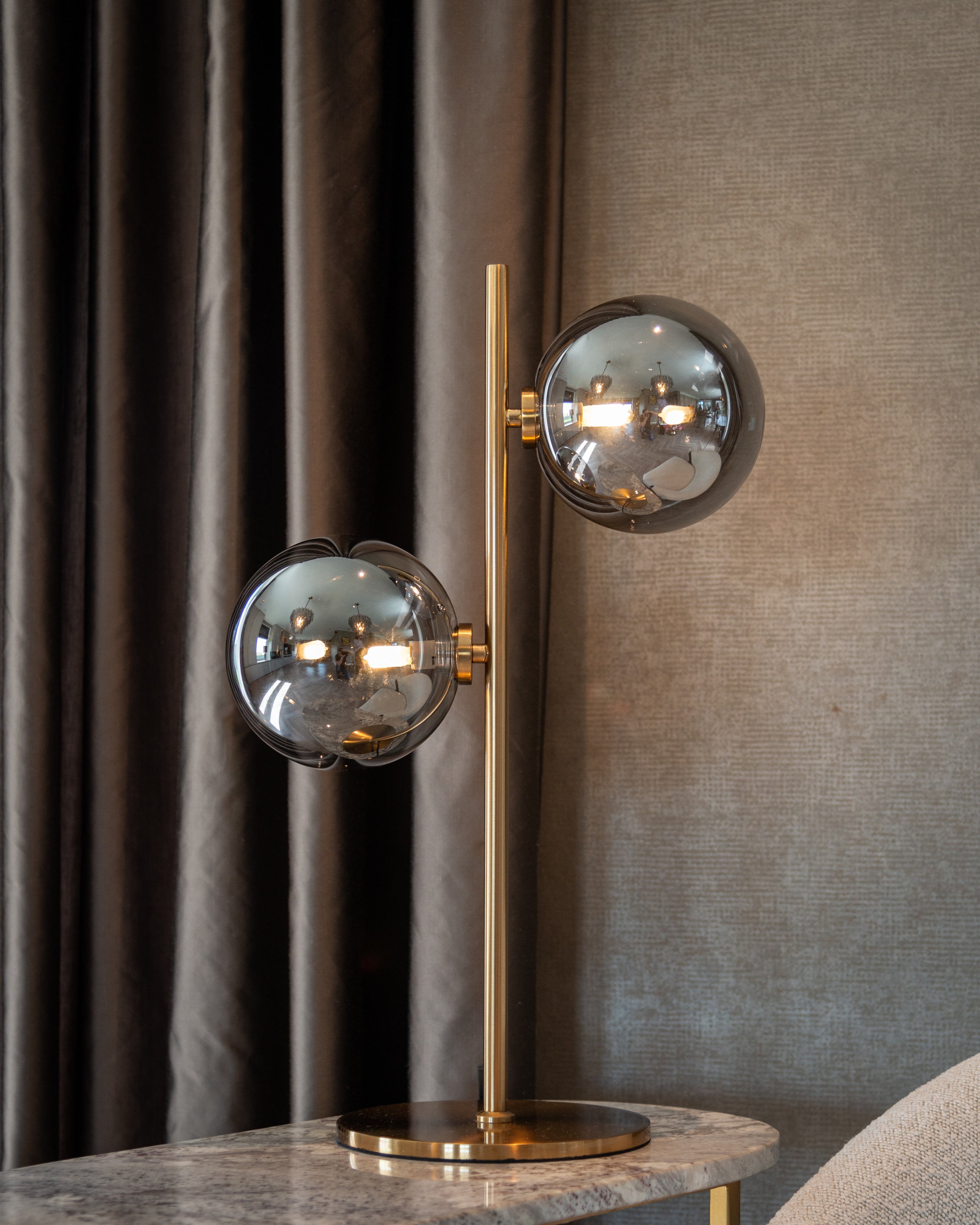 Table lamp Lise brushed gold