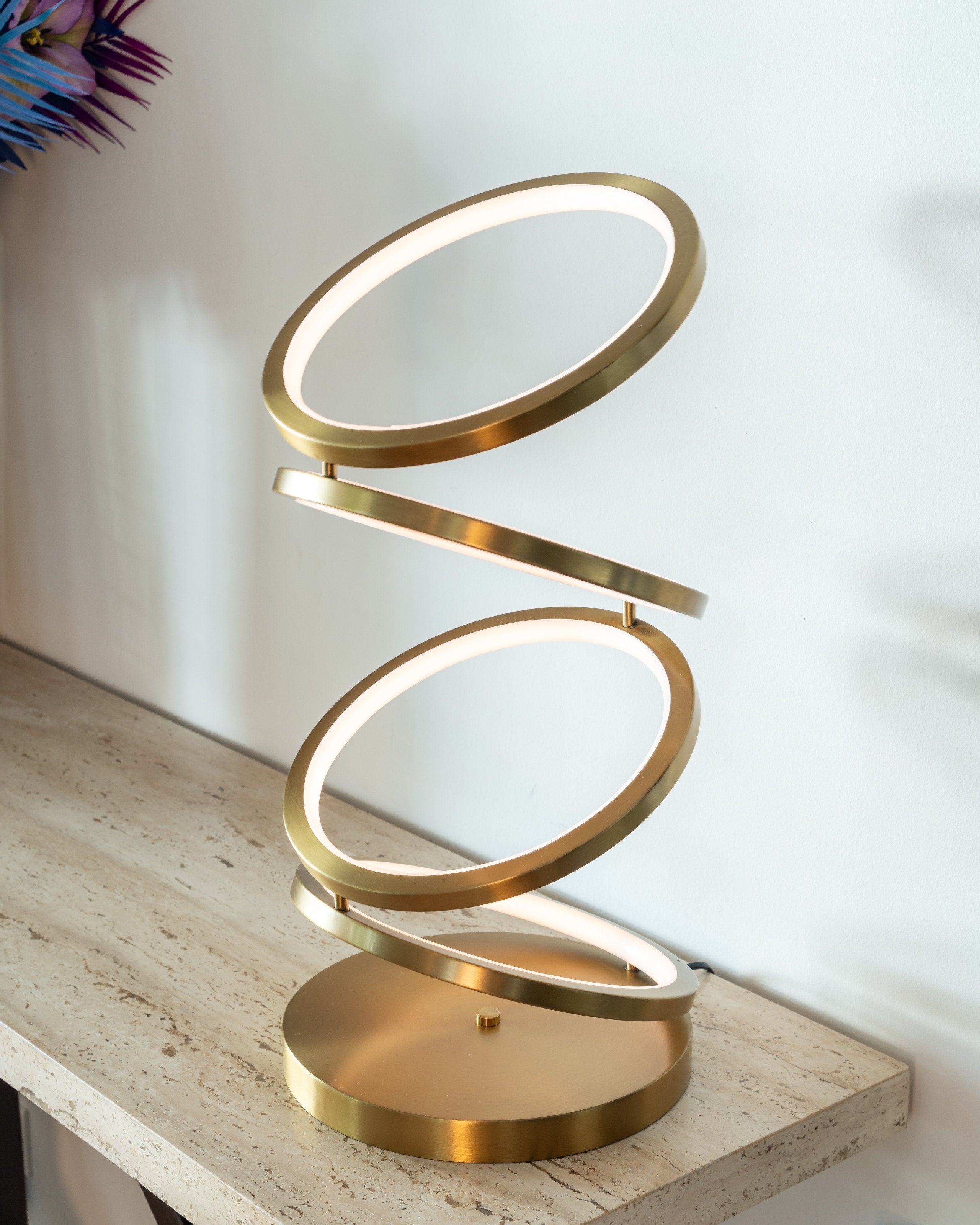 Table lamp Jaimin brushed gold