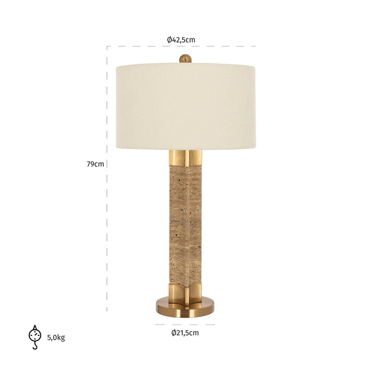 Table lamp Aaliyah incl. lampshade