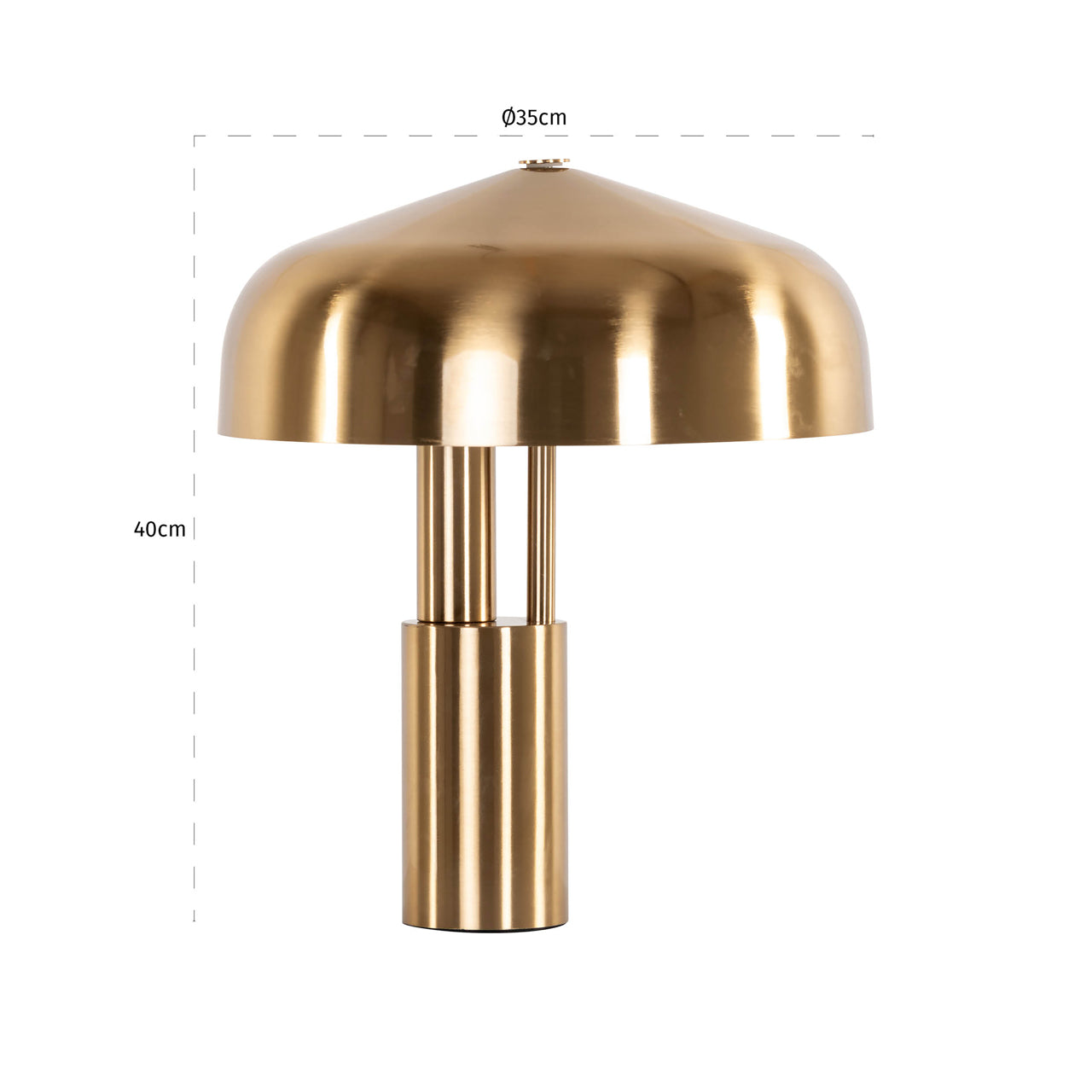 Table lamp Linzy brushed gold