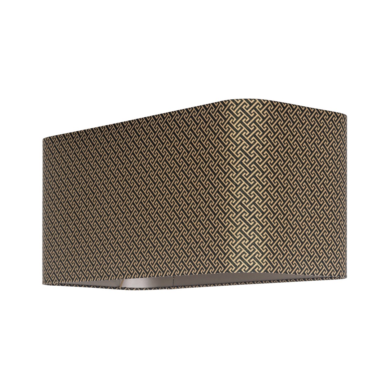 Lampshade Geo black rectangular