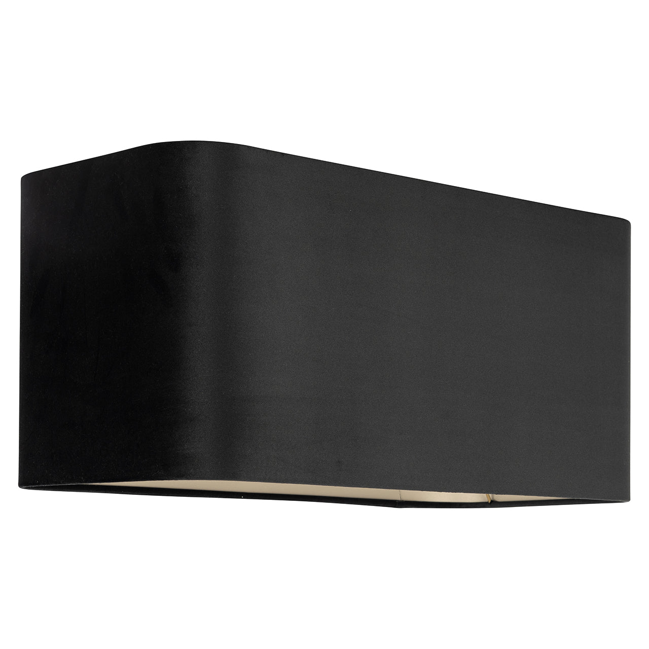 Lampshade Maddy black velvet rectangle (Black)