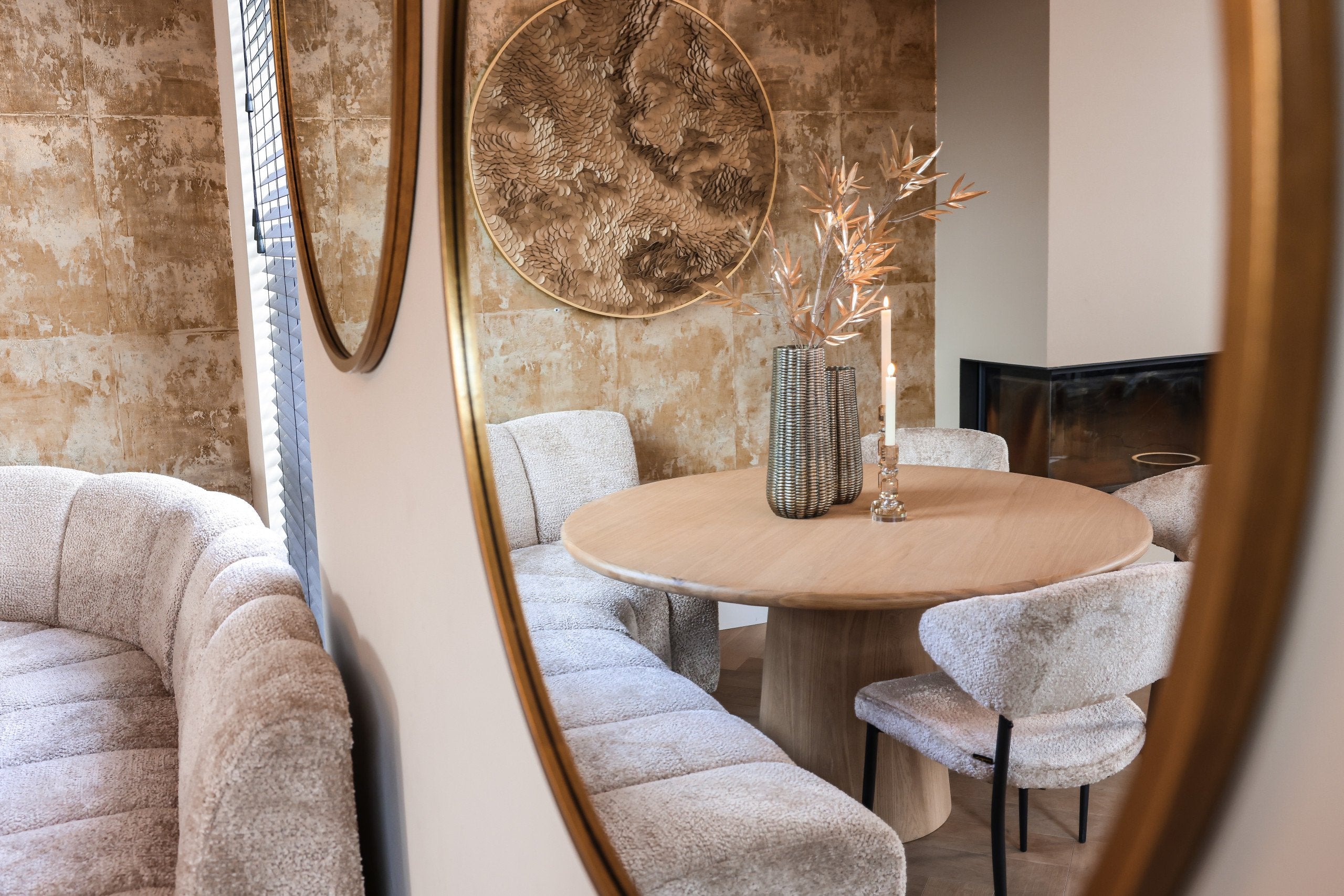 Dining chair Bea sheep natural (Set of 2)