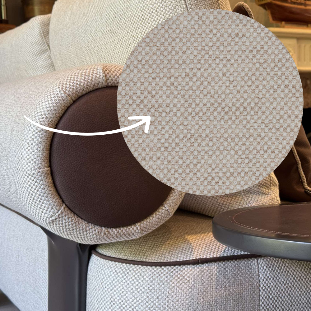 Sofa Kyoto - Light Gray/Beige 397x141cm