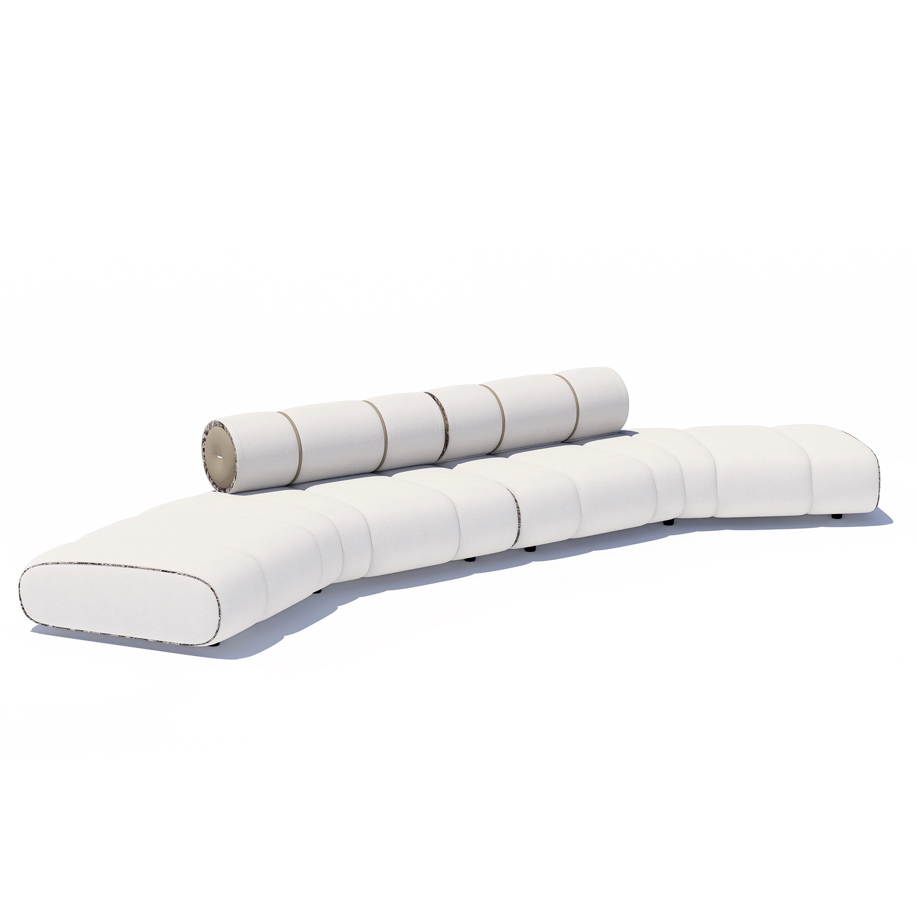 Sofa Orian White 154x501cm