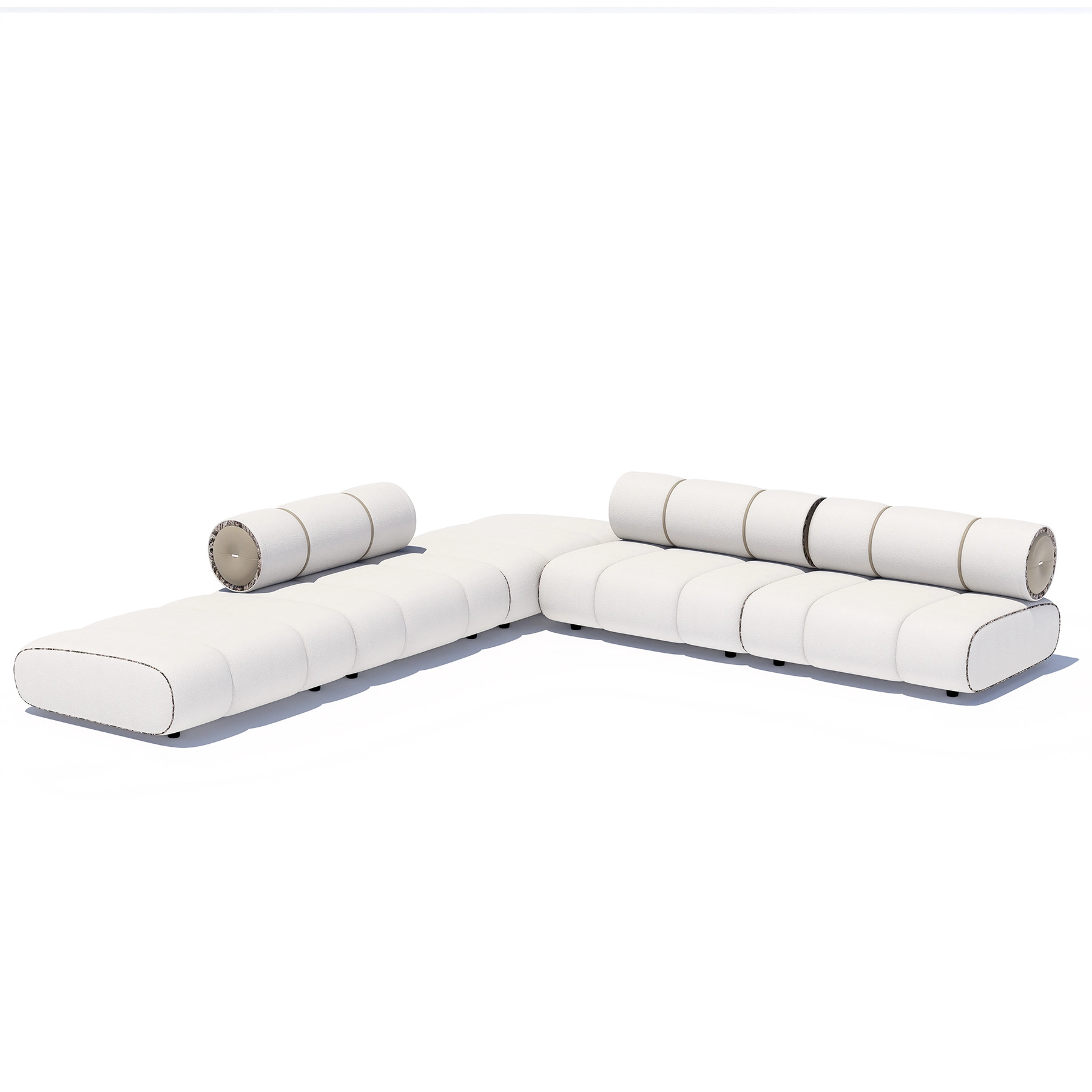 Sofa Orian White 375x365cm