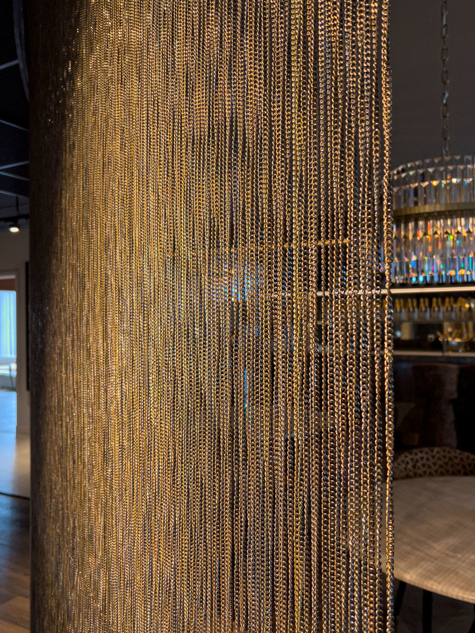 Decorative object Curtain gold chain
