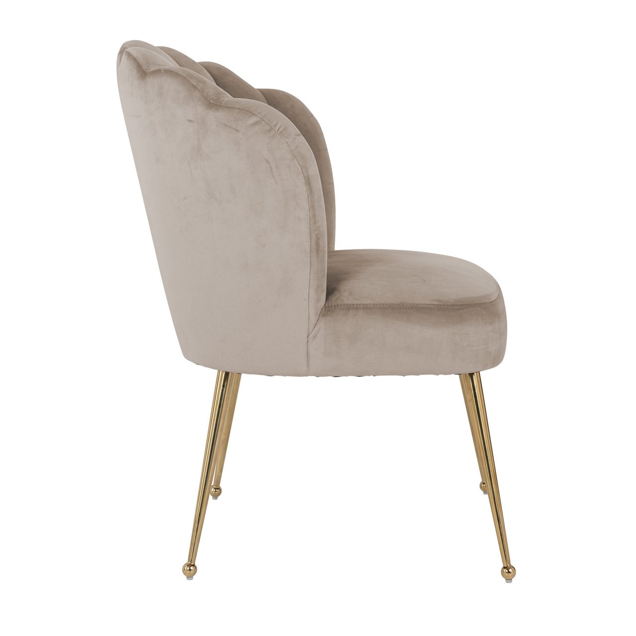 Dining chair Pippa khaki velvet