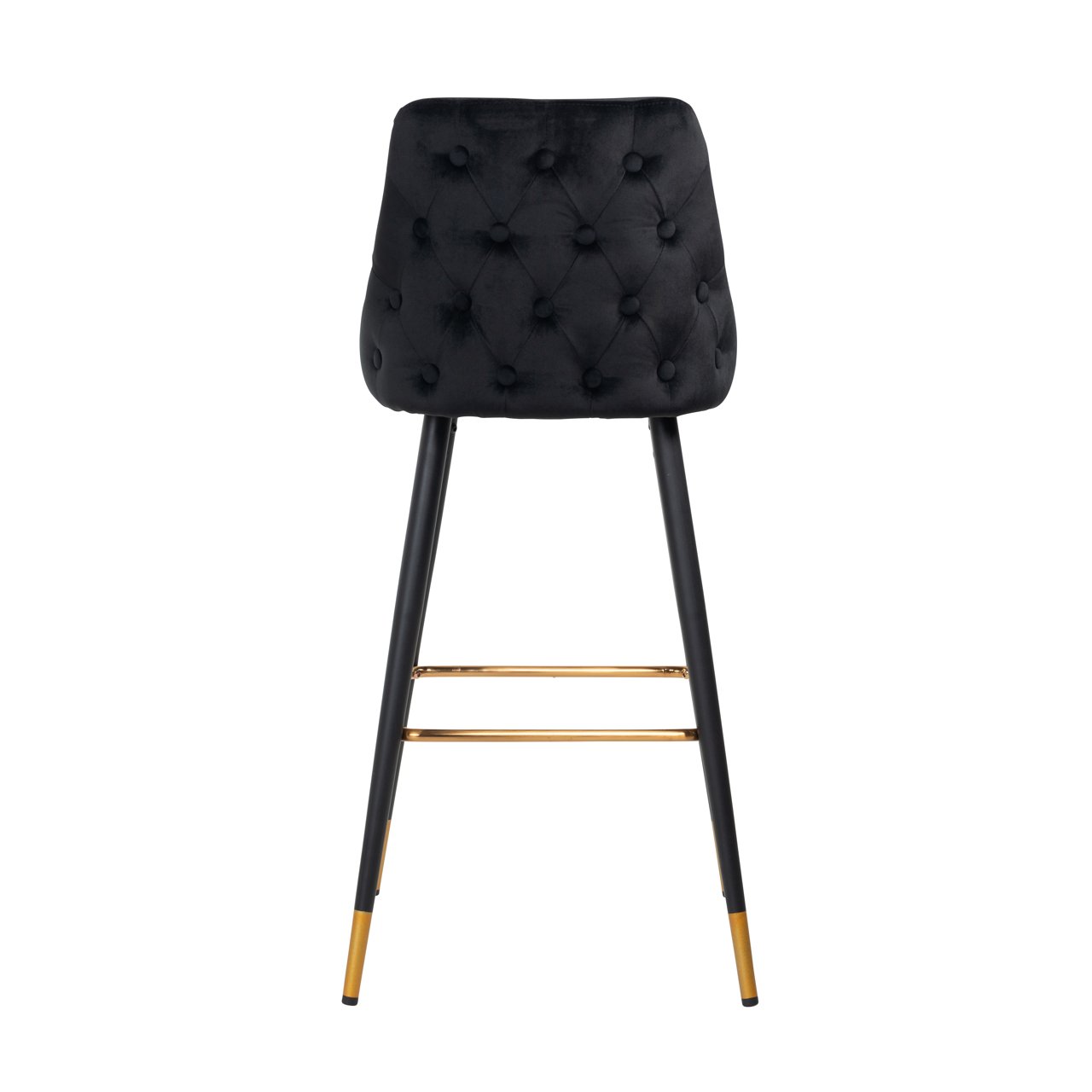 Bar stool Imani black velvet (Set of 2)