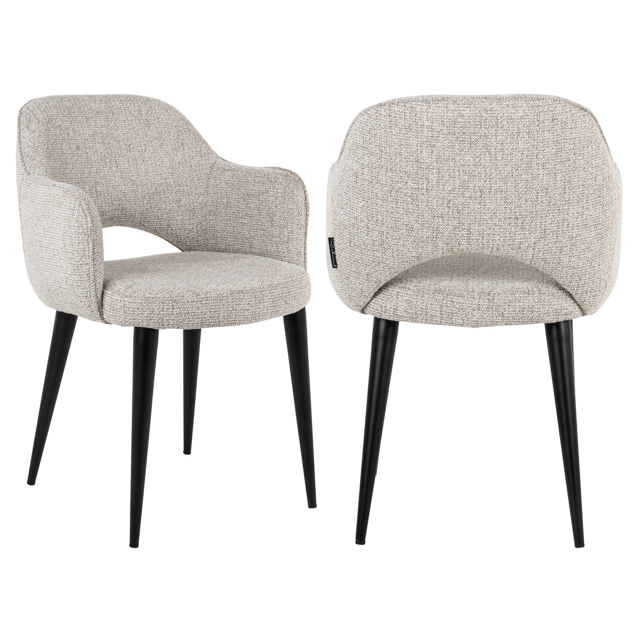 Dining chair Giovanna natural fancy fire retardant