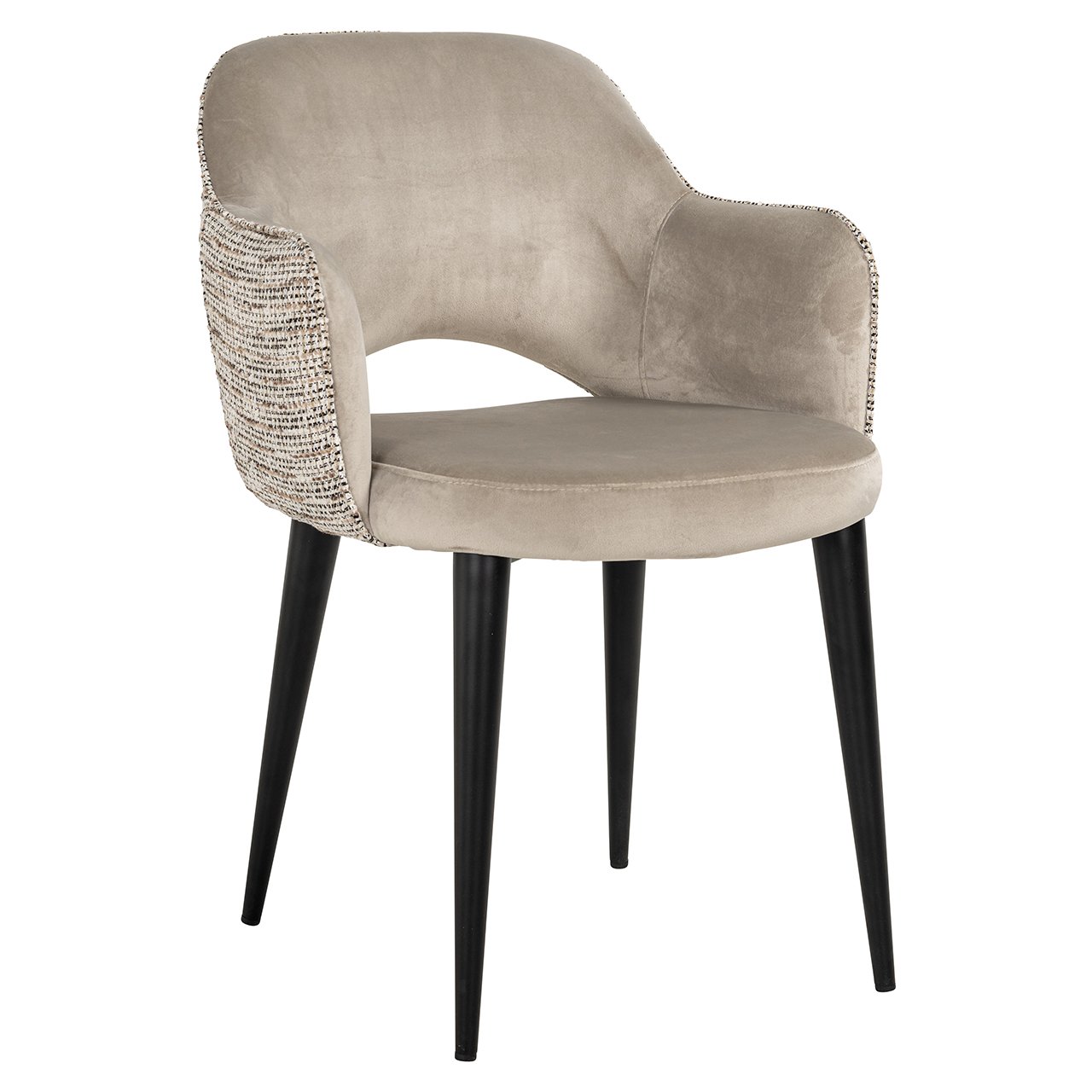 Arm chair Giovanna - trendy nature/quartz khaki fire retardant (Be Trendy 01 Nature)