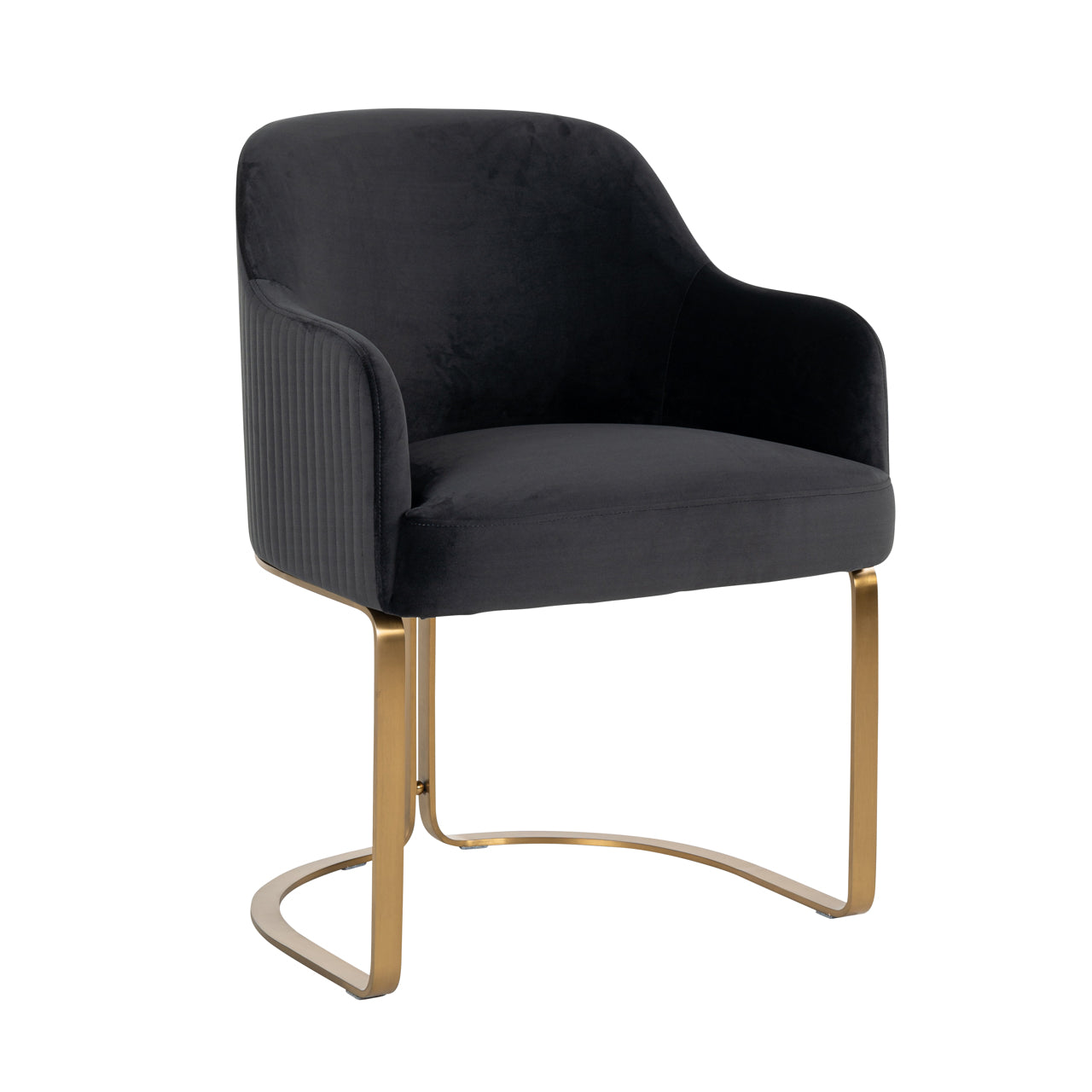 Dining chair Hadley quartz anthracite fire retardant