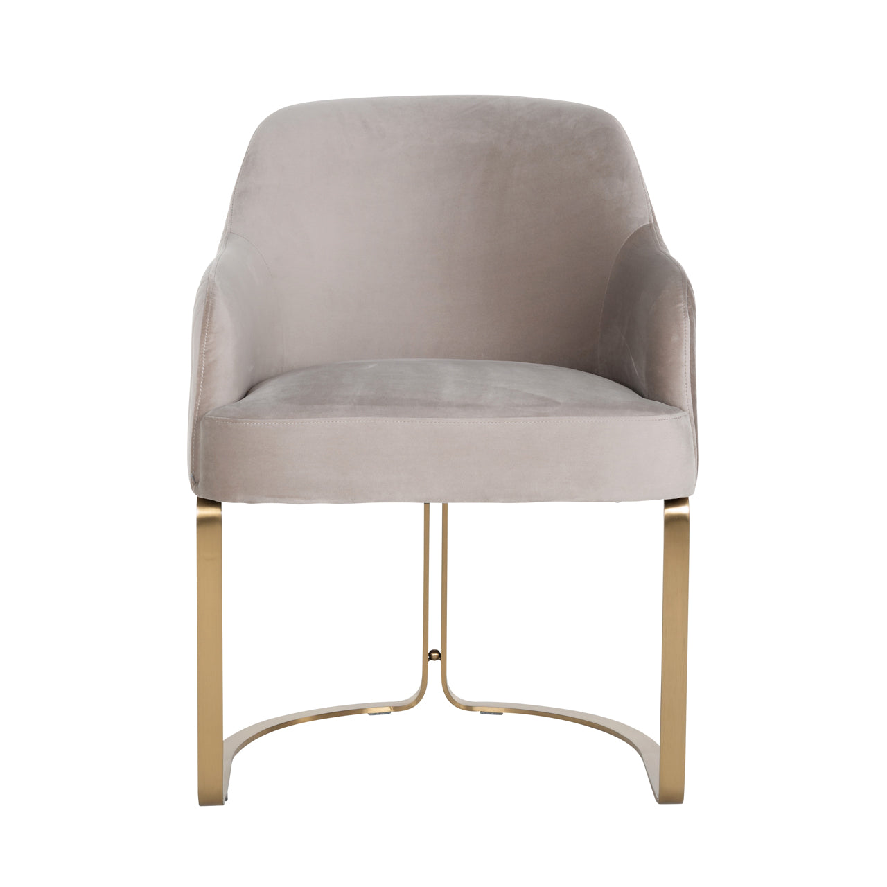 Dining chair Hadley khaki velvet fire retardant