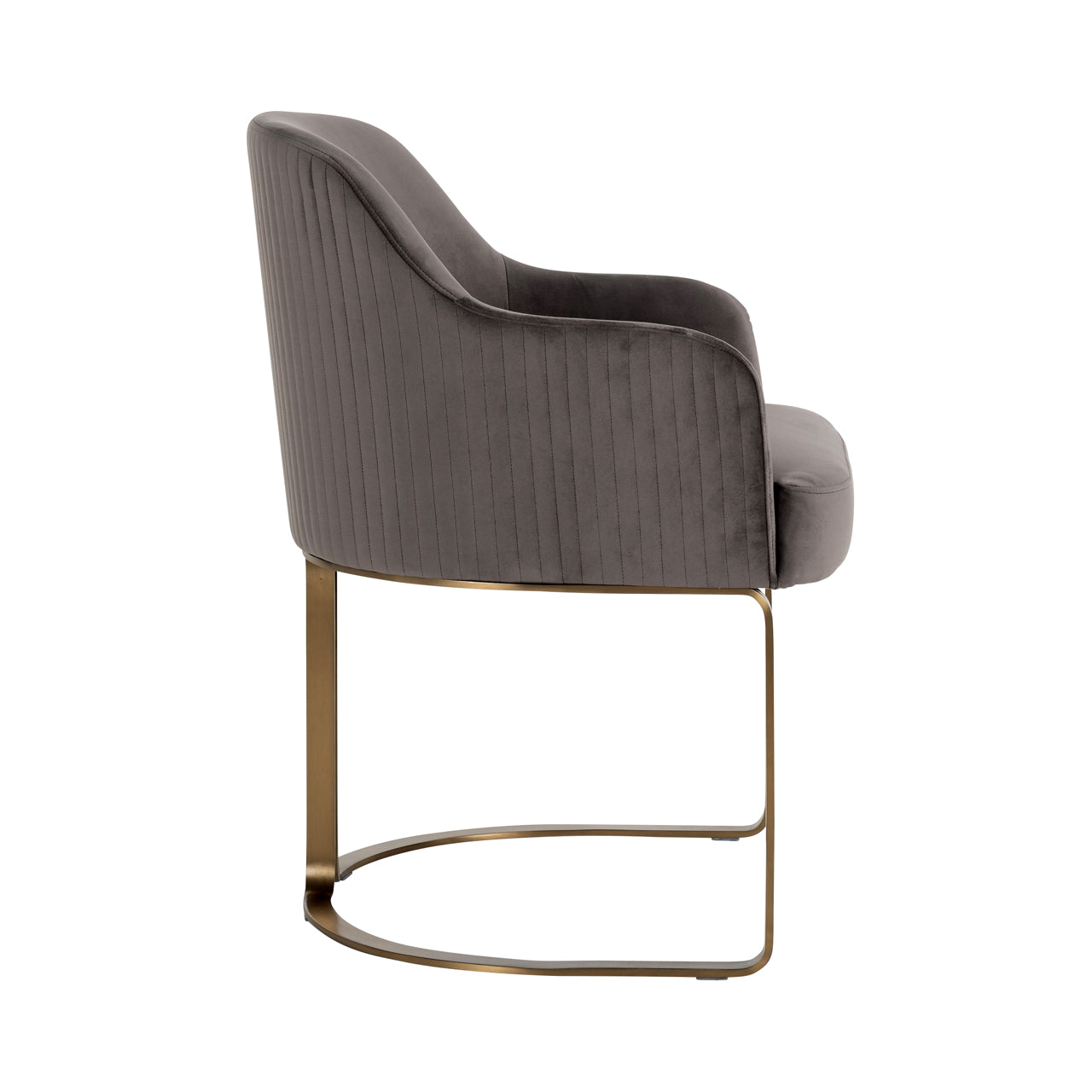 Dining chair Hadley stone velvet