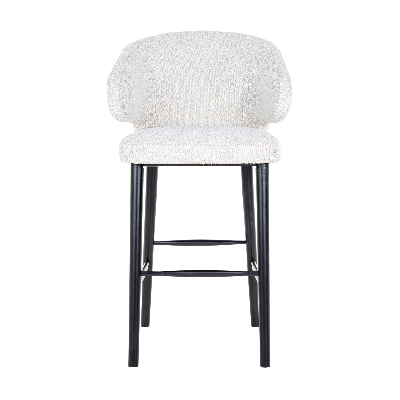 Bar stool Indigo white bouclé