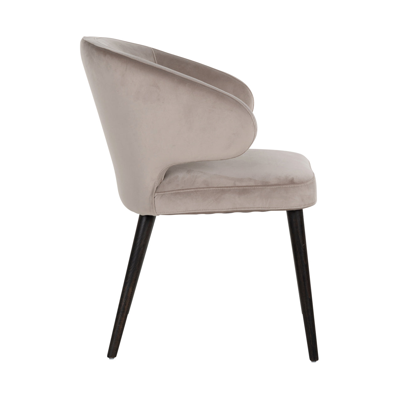 Dining chair Indigo khaki velvet