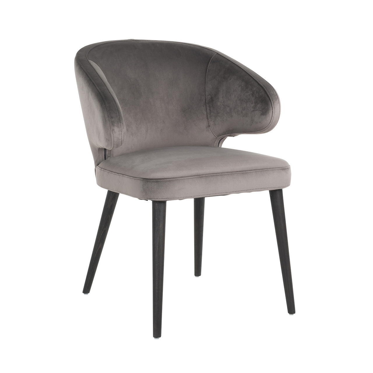 Chair Indigo - stone velvet (Quartz Stone 101)