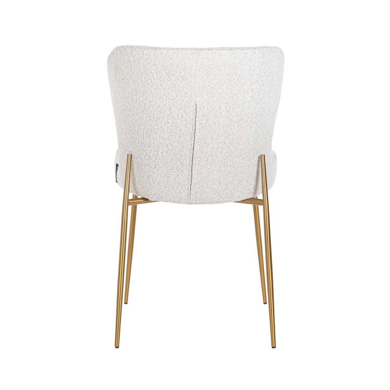 Dining chair Odessa white bouclé (Set of 2)