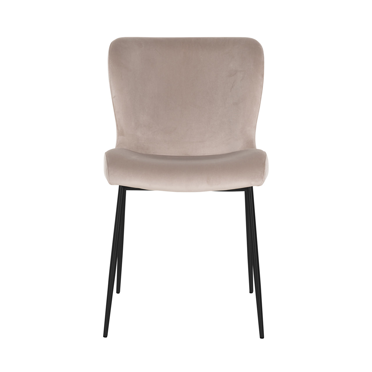 Dining chair Darby khaki velvet fire retardant (Set of 2)