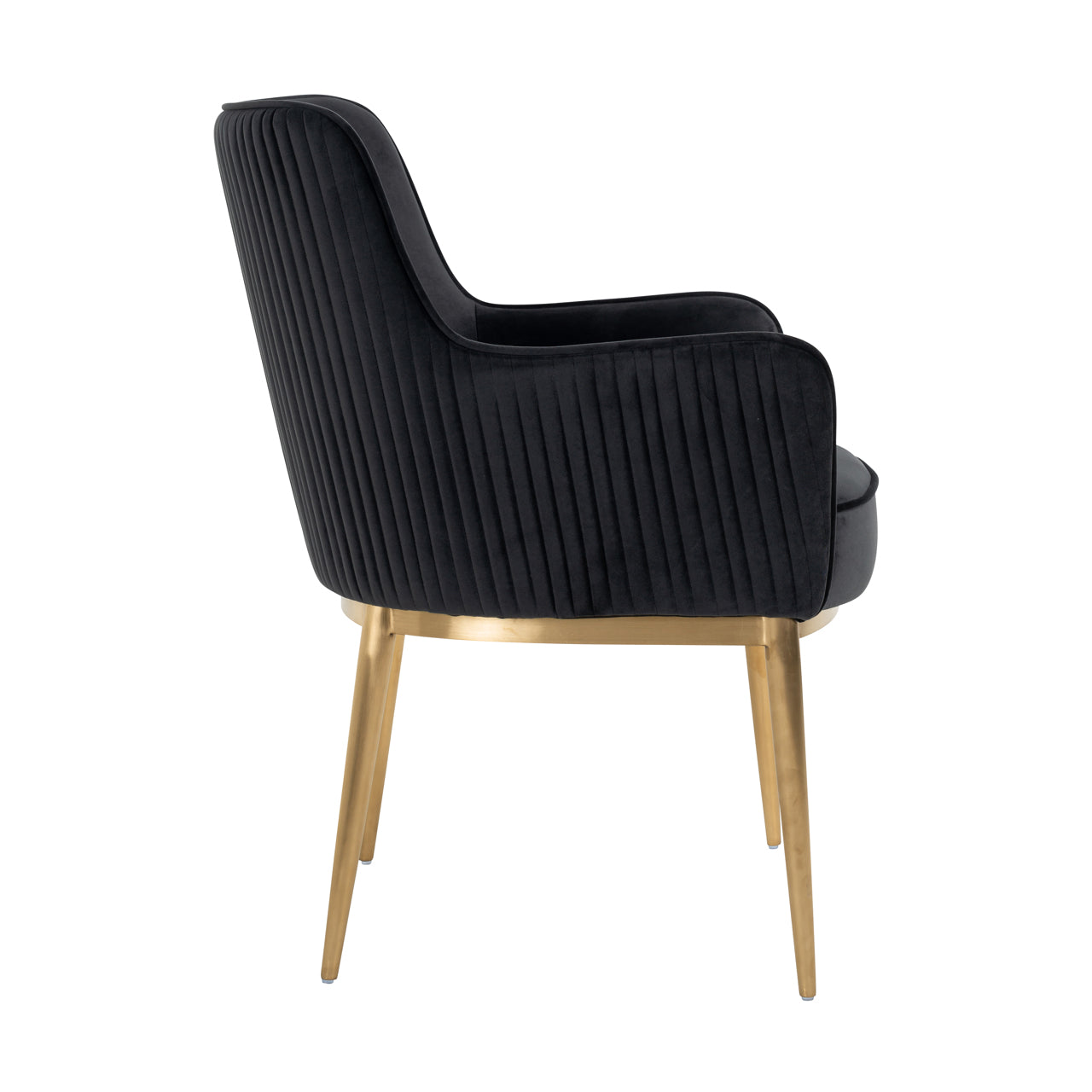 Dining chair Breeze quartz anthracite fire retardant (Set of 2)