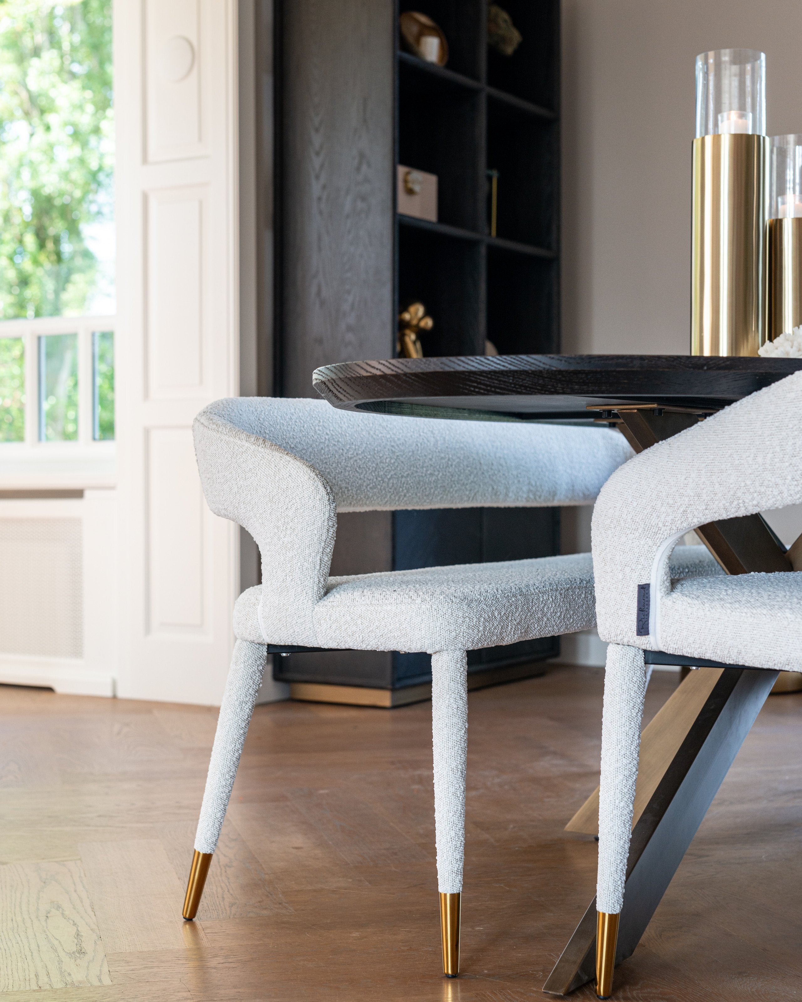 Dining table Blackbone Brass black rustic oval 230