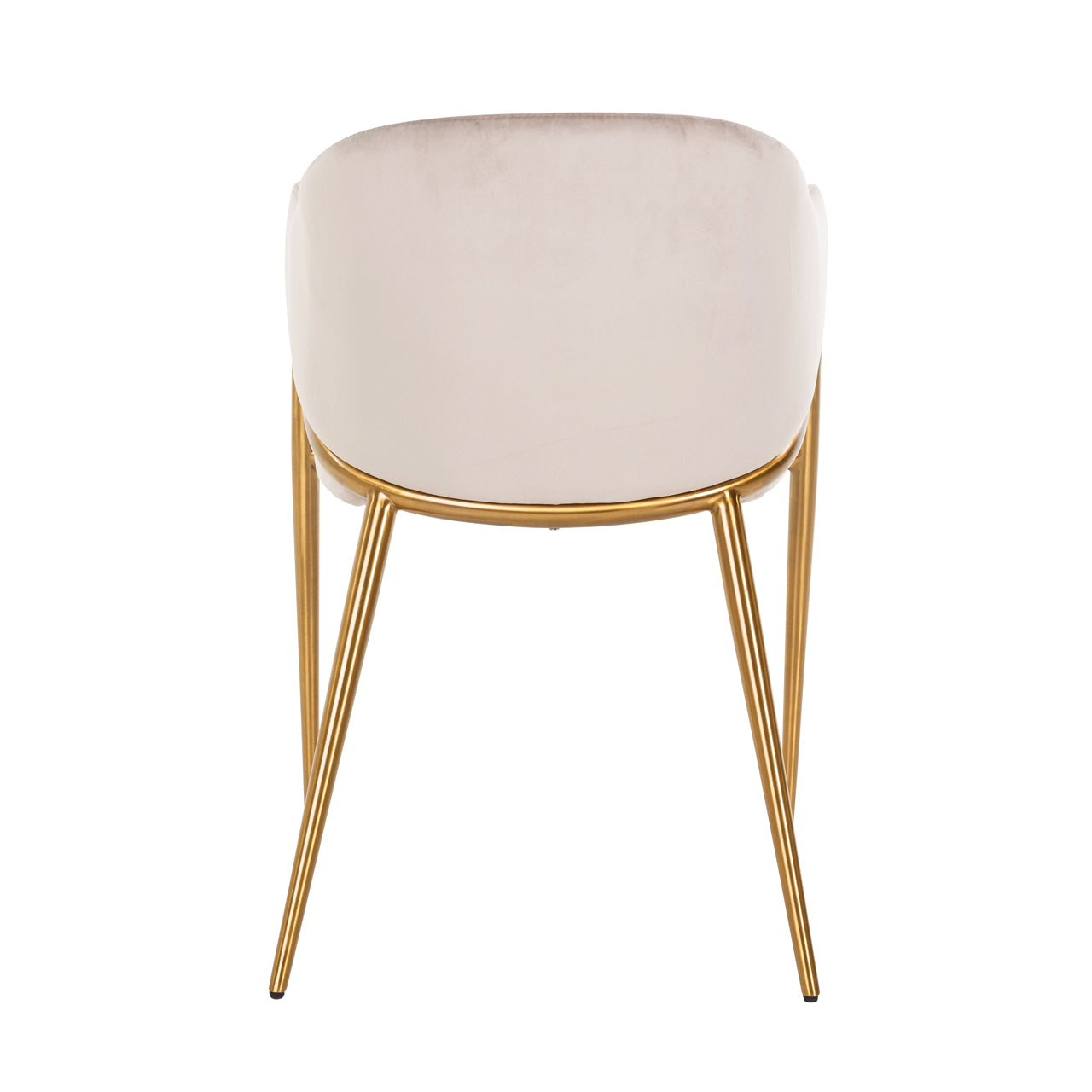 Dining chair Gwen khaki velvet fire retardant