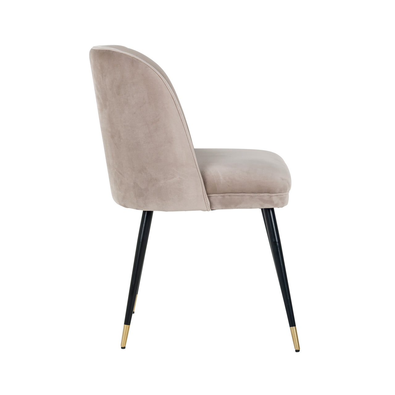 Dining chair Alicia khaki velvet fire retardant