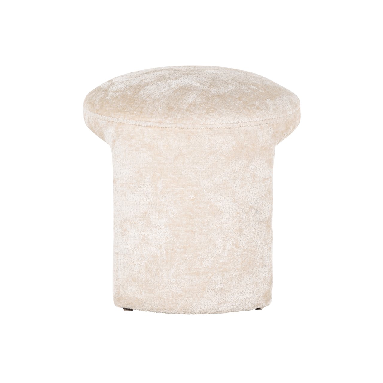 Pouffe & Footstool Fargo white chenille